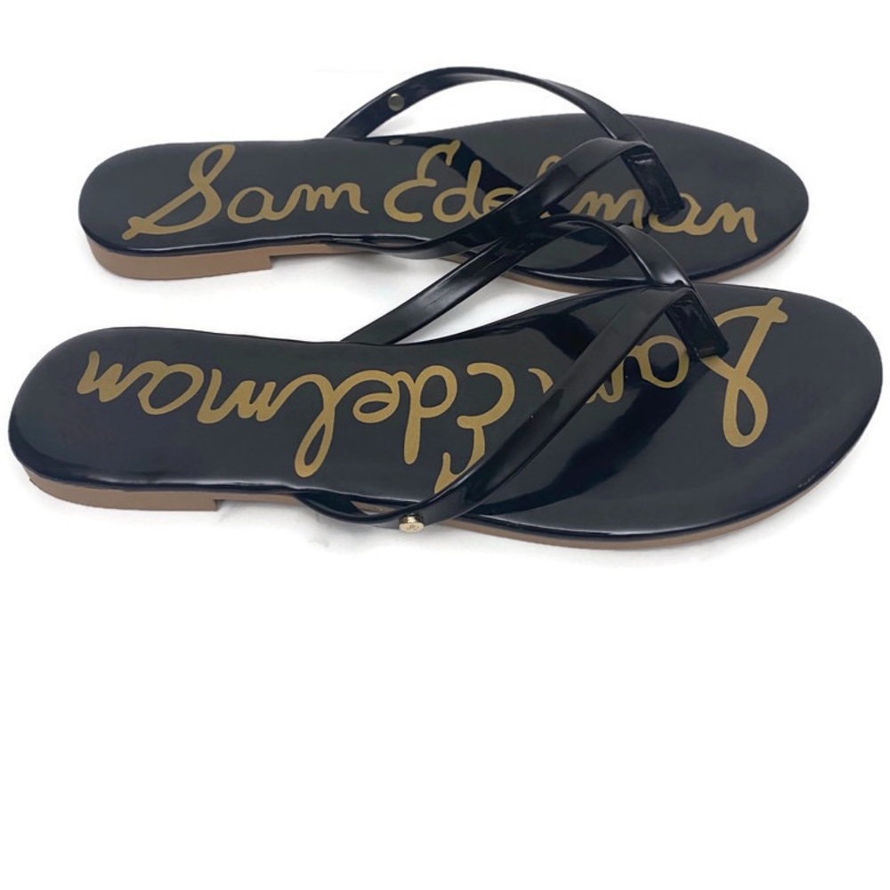 Sam Edelman Black Oliver Thong Flip Flop Sandals
